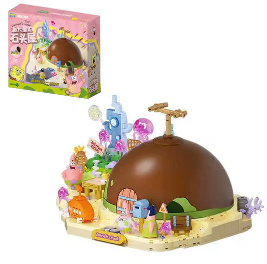 Area-X AB0089 Patrick Star Rock House – SpongeBob-Themen-Klemmbaustein-Modell