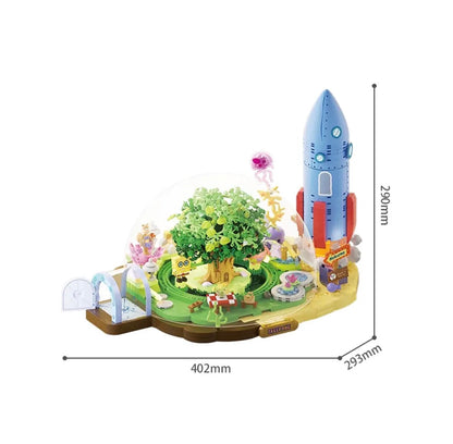 Area-X AB0088 Sandy’s Treedome – SpongeBob Klemmbaustein-Modell mit Mini-Figuren