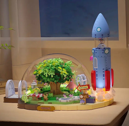 Area-X AB0088 Sandy’s Treedome – SpongeBob Klemmbaustein-Modell mit Mini-Figuren