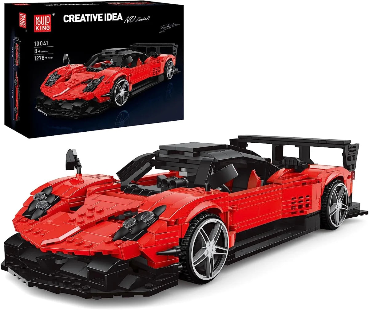 Mould King 10041 Zonda R 1:14 – Supercar Klemmbaustein-Modell mit 1.278 Teilen