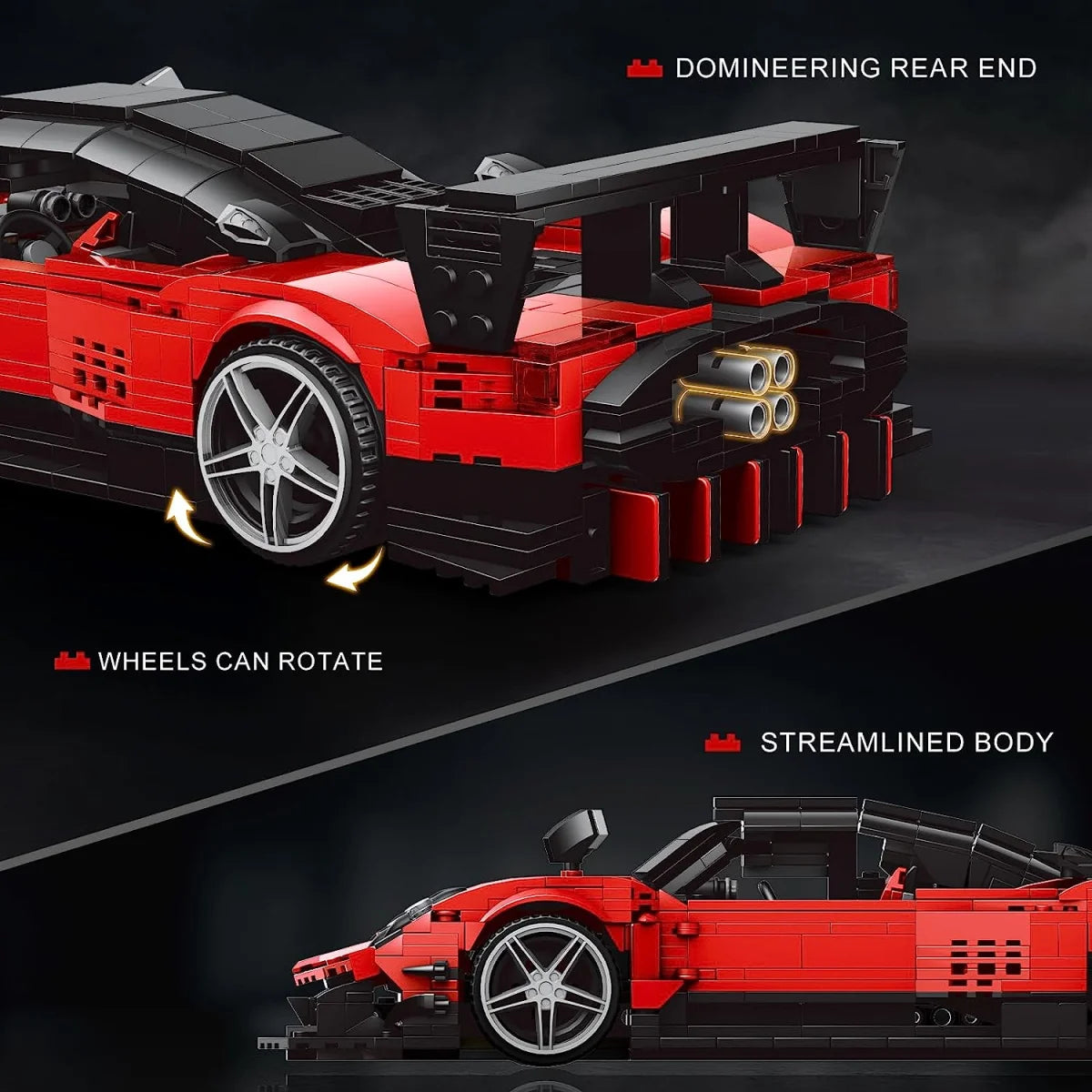 Mould King 10041 Zonda R 1:14 – Supercar Klemmbaustein-Modell mit 1.278 Teilen