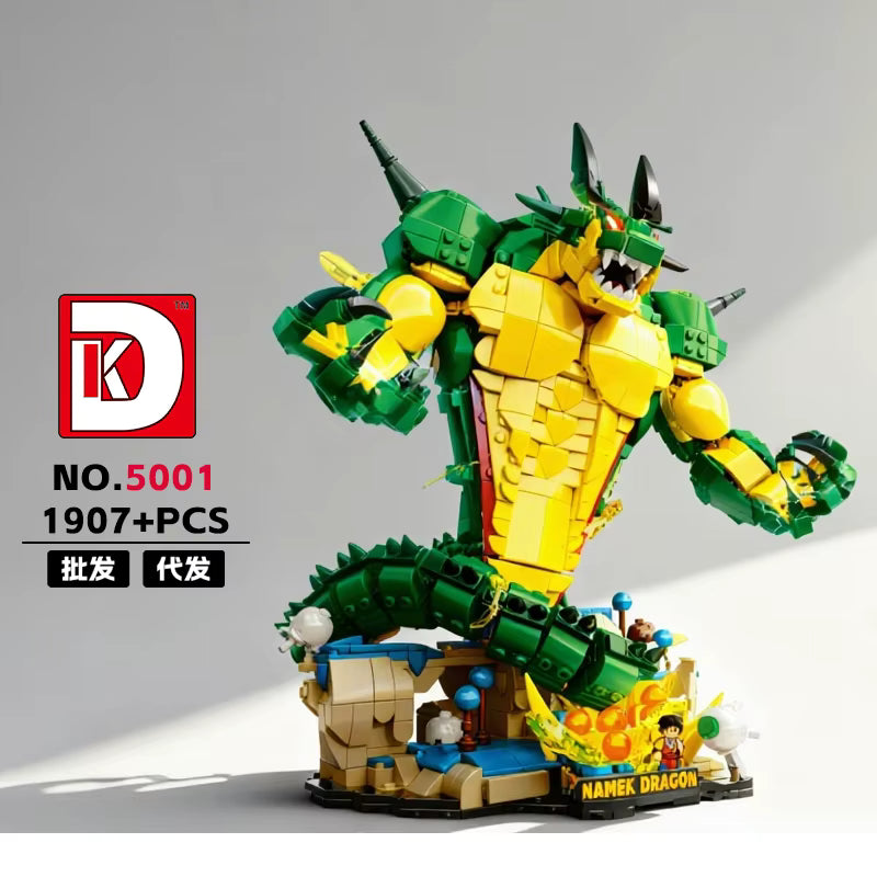 DK-5001 Dragon Ball Namek Dragon – Großes Anime-Klemmbaustein-Modell mit ca. 1.900 Teilen