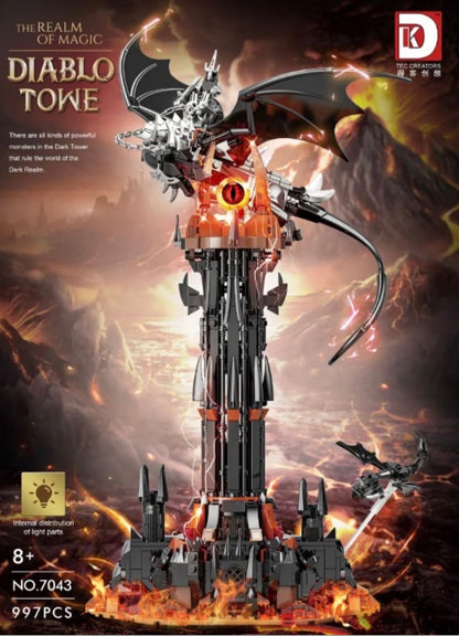 DK-7043 Dark Tower  – Großer Fantasy Klemmbaustein-Bausatz