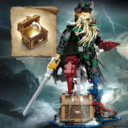 DK-7068 Captain Octopus  – Fantasie Klemmbaustein-Figur mit Tentakeln