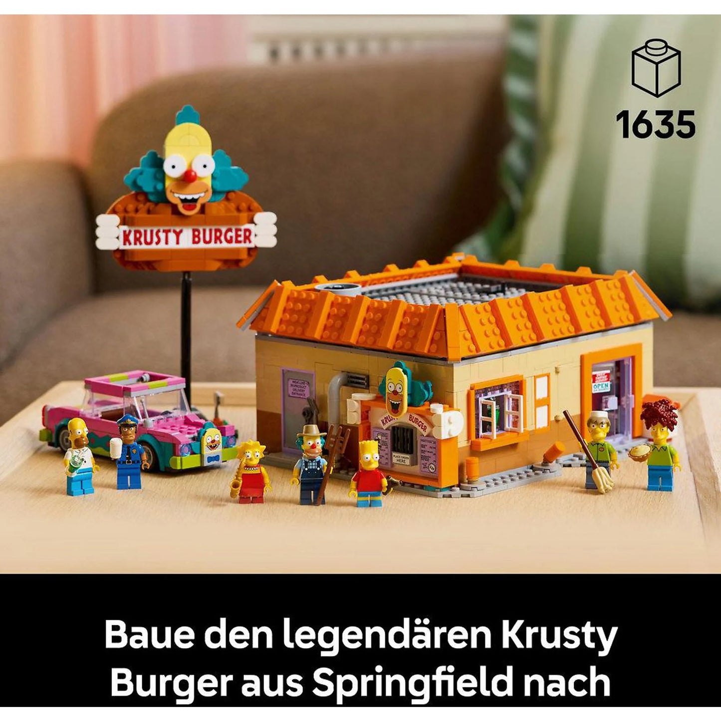 LEGO Icons The Simpsons™ Krusty Burger 10352 – Sammler-Set | 1635 Teile | 18+