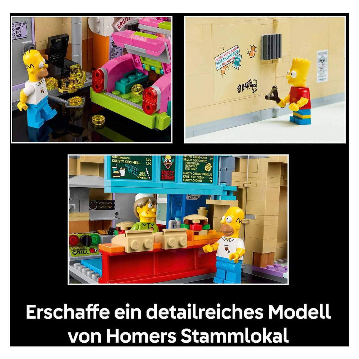 LEGO Icons The Simpsons™ Krusty Burger 10352 – Sammler-Set | 1635 Teile | 18+