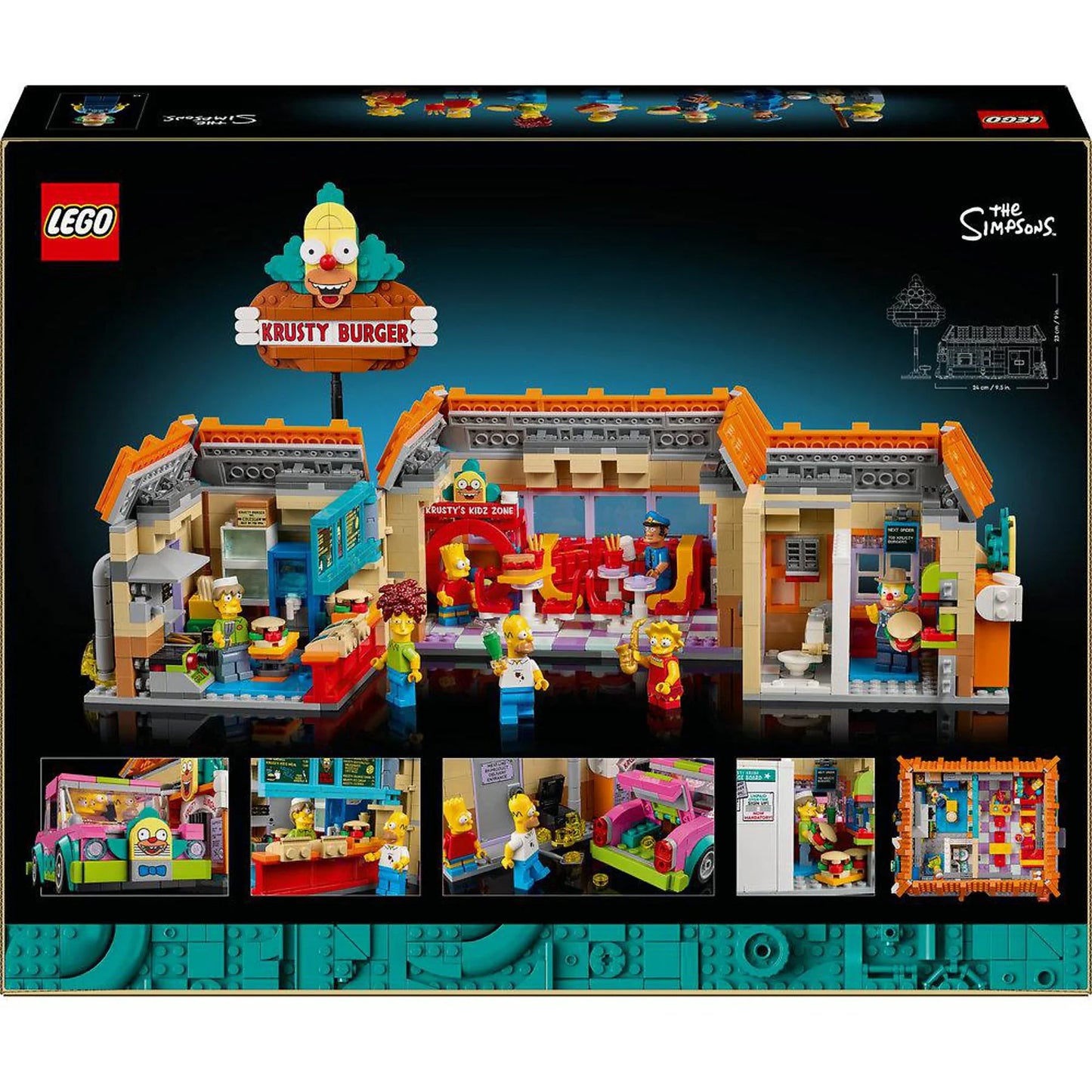 LEGO Icons The Simpsons™ Krusty Burger 10352 – Sammler-Set | 1635 Teile | 18+
