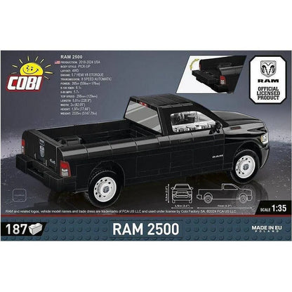 COBI 24610 DODGE RAM 2500 Pickup 187 Teile – Klemmbaustein Fahrzeugmodell, 1:35, Geschenkidee
