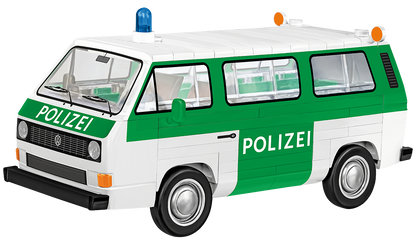 COBI 24637 Volkswagen T3 Polizei | Polizeibus Klemmbaustein-Modell 1:35 – kompatibel mit anderen Klemmbausteinen