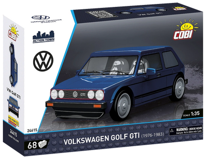COBI 24615 Volkswagen Golf GTI 1976–1983 | Klemmbaustein-Modell 1:24 – Klassiker Modellauto mit 410 Teilen