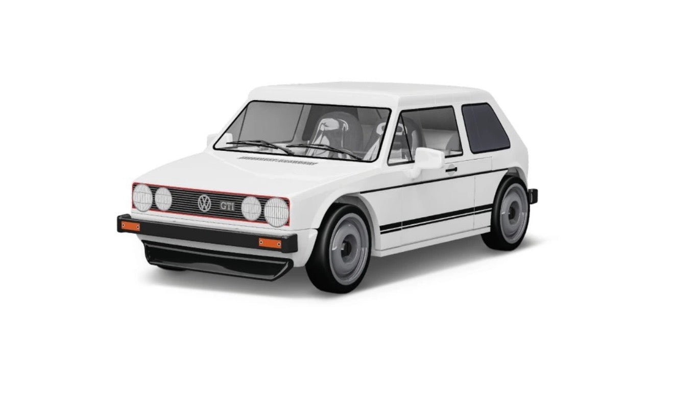 COBI 24614 Volkswagen Golf GTI 1976–1983 | Klemmbaustein-Modellauto 1:24 – Klassiker Fahrzeugbausatz