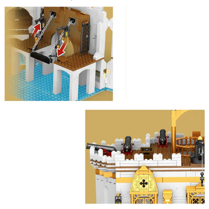 Reobrix 66013 The Royal Bay – 4,168-Piece Building Block Set | Pirate Cove & Harbor Landscape