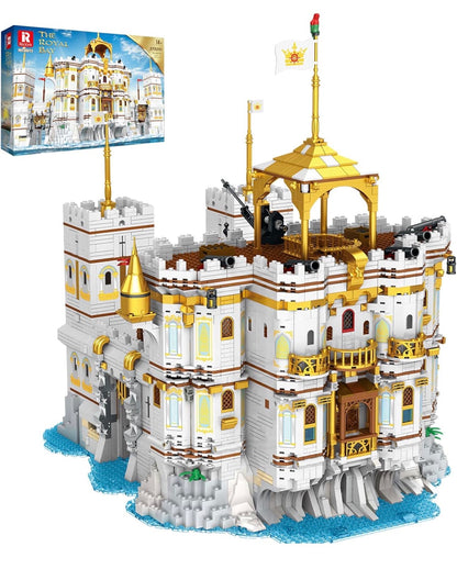 Reobrix 66013 The Royal Bay – 4,168-Piece Building Block Set | Pirate Cove & Harbor Landscape
