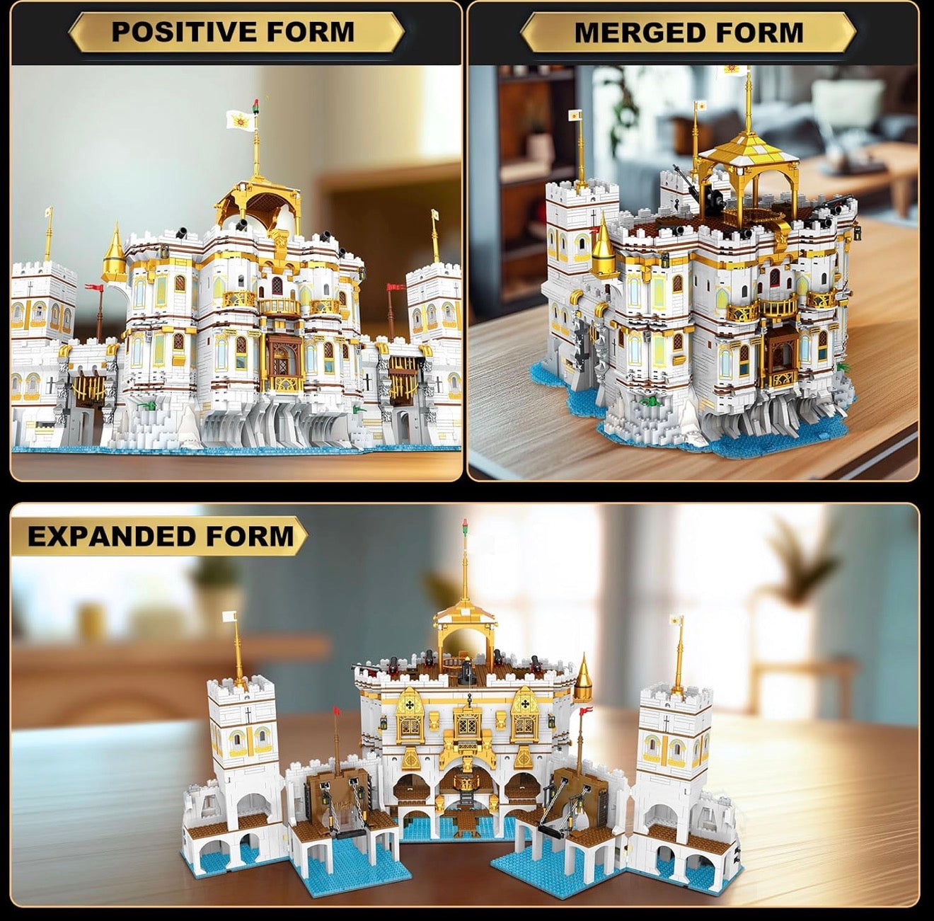 Reobrix 66013 The Royal Bay – 4,168-Piece Building Block Set | Pirate Cove & Harbor Landscape