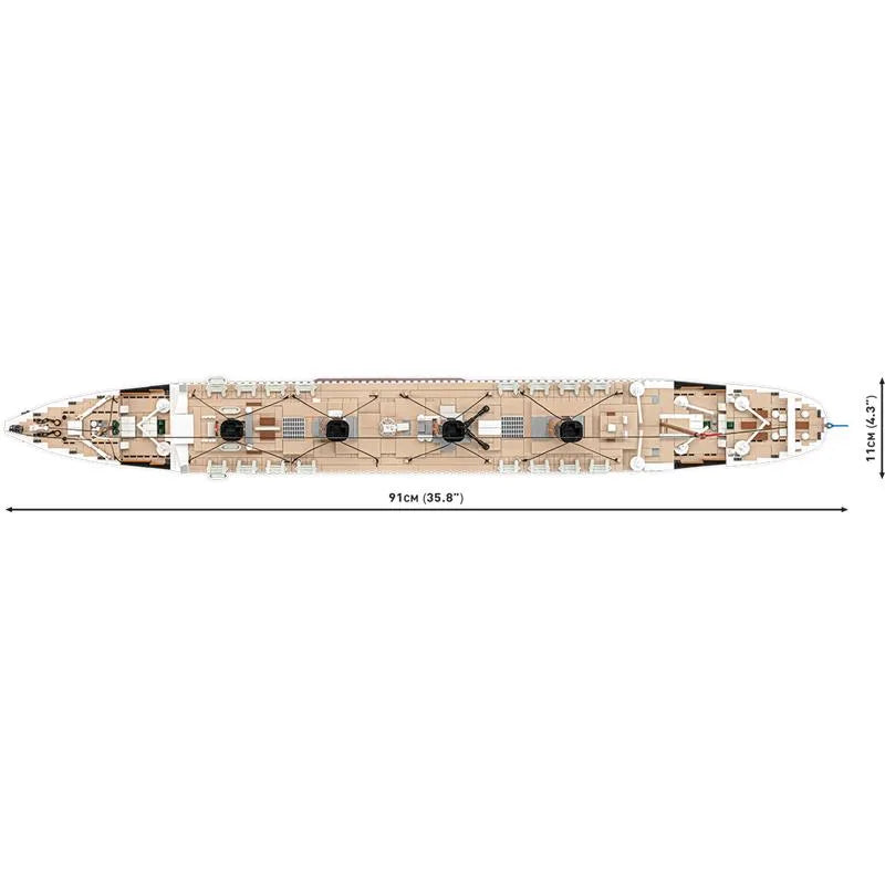 COBI 1686 RMS Titanic 1:300 Klemmbaustein Schiff – 3260 Teile Sammler Modell mit Ständer