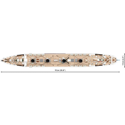 COBI 1686 RMS Titanic 1:300 Klemmbaustein Schiff – 3260 Teile Sammler Modell mit Ständer