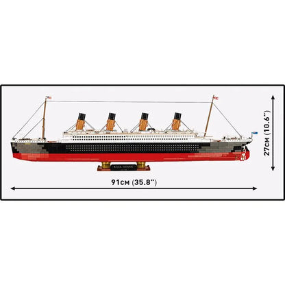 COBI 1686 RMS Titanic 1:300 Klemmbaustein Schiff – 3260 Teile Sammler Modell mit Ständer