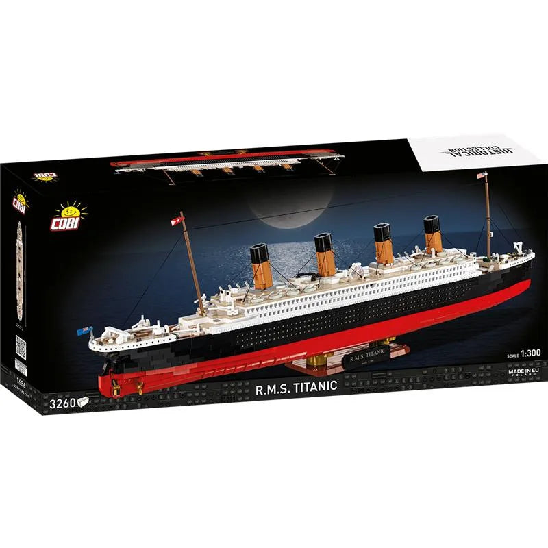COBI 1686 RMS Titanic 1:300 Klemmbaustein Schiff – 3260 Teile Sammler Modell mit Ständer