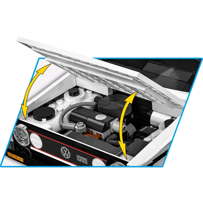 COBI 24358 Volkswagen Golf GTI Executive Edition – 1743 Teile Klemmbaustein Auto Sammler Modell