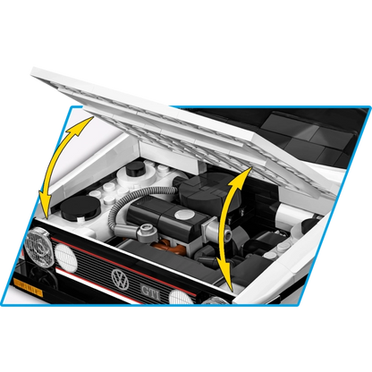 COBI 24358 Volkswagen Golf GTI Executive Edition – 1743 Teile Klemmbaustein Auto Sammler Modell