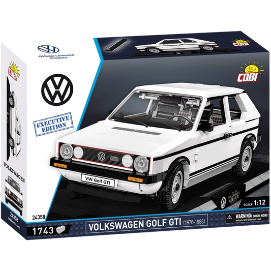 COBI 24358 Volkswagen Golf GTI Executive Edition – 1743 Teile Klemmbaustein Auto Sammler Modell
