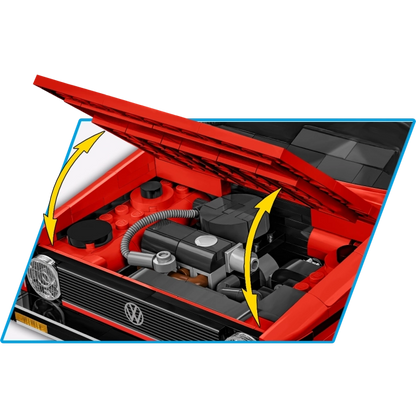 COBI 24359 Volkswagen Golf 1974-1983 – 1533 Teile Klemmbaustein Oldtimer Auto 1:12 Modell