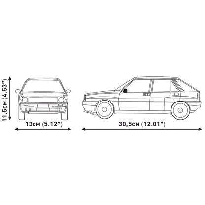 COBI 24359 Volkswagen Golf 1974-1983 – 1533 Teile Klemmbaustein Oldtimer Auto 1:12 Modell