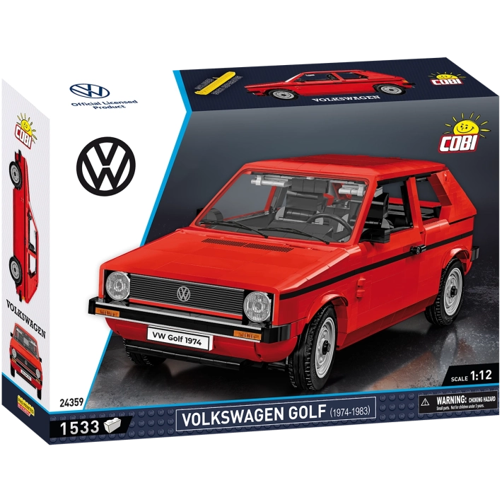 COBI 24359 Volkswagen Golf 1974-1983 – 1533 Teile Klemmbaustein Oldtimer Auto 1:12 Modell