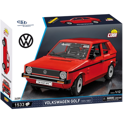 COBI 24359 Volkswagen Golf 1974-1983 – 1533 Teile Klemmbaustein Oldtimer Auto 1:12 Modell