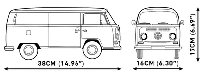 COBI 24361 Volkswagen T2 Camper Van – 2207 Teile Klemmbaustein VW Bulli Wohnmobil 1:12