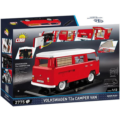 COBI 24361 Volkswagen T2 Camper Van – 2207 Teile Klemmbaustein VW Bulli Wohnmobil 1:12