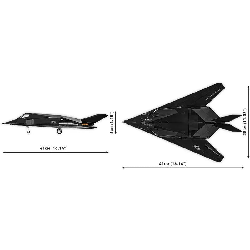 COBI 5903 F-117 Nighthawk – 795 Teile Klemmbaustein Stealth Flugzeug Modell 1:48
