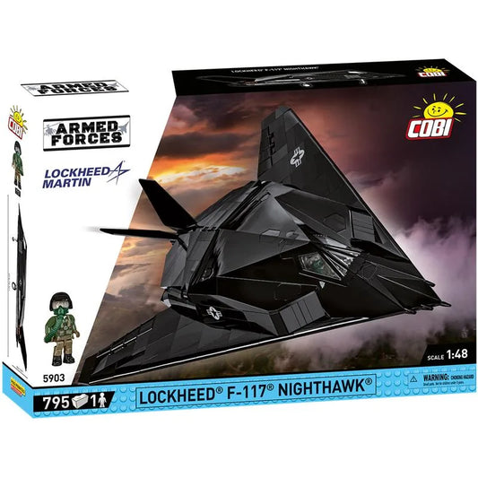COBI 5903 F-117 Nighthawk – 795 Teile Klemmbaustein Stealth Flugzeug Modell 1:48