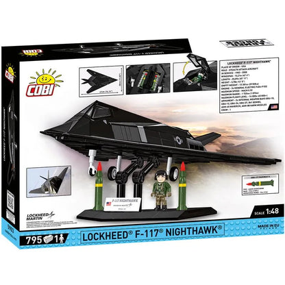 COBI 5903 F-117 Nighthawk – 795 Teile Klemmbaustein Stealth Flugzeug Modell 1:48