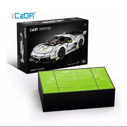 CaDA C61048W Fantasma Super Sports Car – 4346 Teile Technik Klemmbaustein