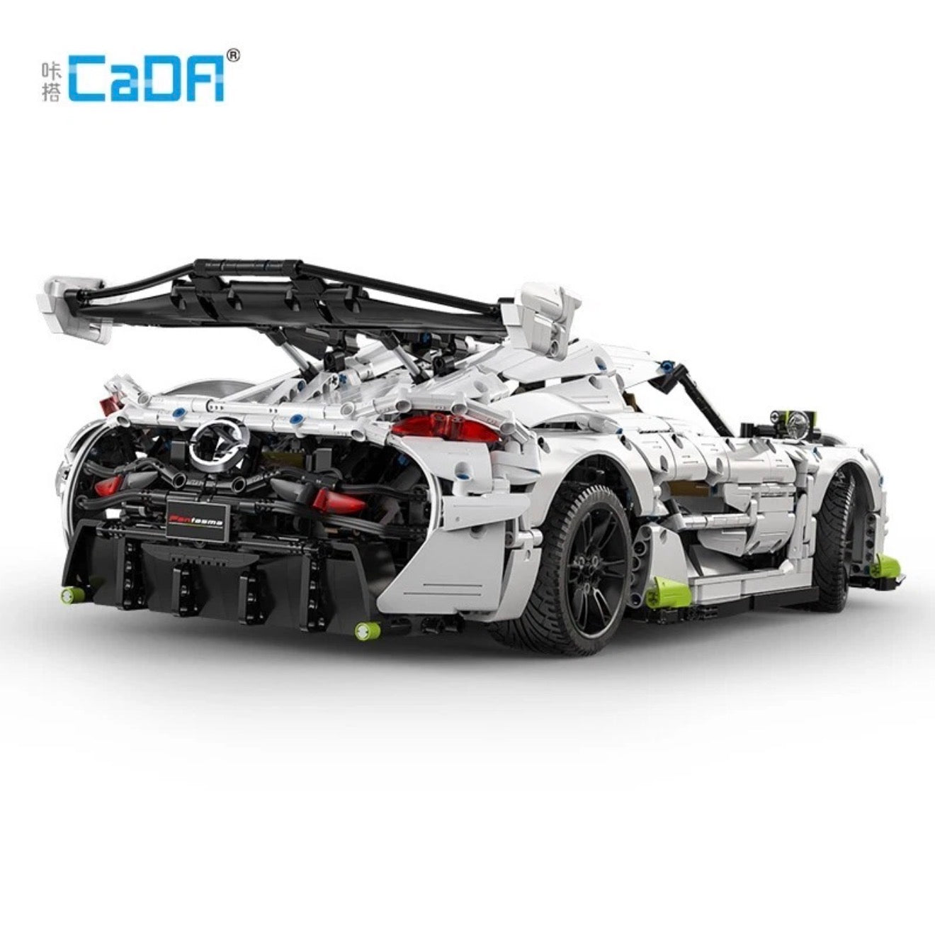 CaDA C61048W Fantasma Super Sports Car – 4346 Teile Technik Klemmbaustein