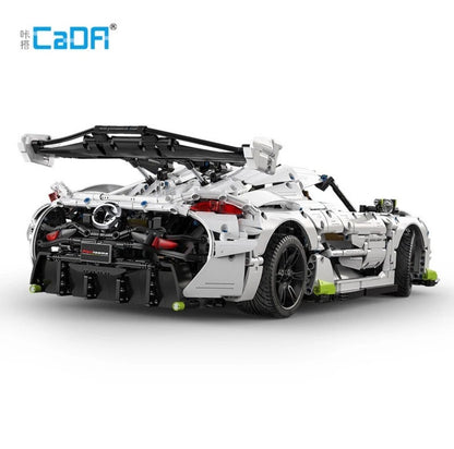 CaDA C61048W Fantasma Super Sports Car – 4346 Teile Technik Klemmbaustein