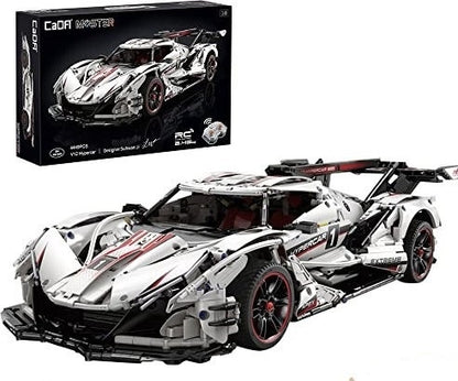 CaDA C61053W V12 Hypercar 1:8 – 3888 Teile Technik Klemmbaustein
