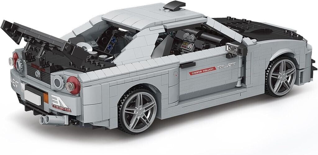 Mould King 10113 Skyline GTR R34 Klemmbausteine 1:12 – Auto Modell Set 1471 Teile