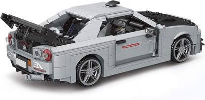Mould King 10113 Skyline GTR R34 Klemmbausteine 1:12 – Auto Modell Set 1471 Teile