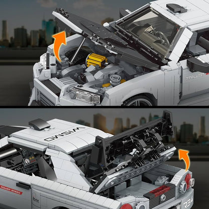 Mould King 10113 Skyline GTR R34 Klemmbausteine 1:12 – Auto Modell Set 1471 Teile