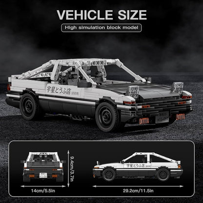 Mould King 15064 AE86 Klemmbausteine Auto 1:12 – 790 Teile Technik Modell Set