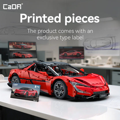 CaDA YangWang U9 Supercar 1:8 C64011W – 3671 Teile Hypercar mit 8-Gang-Getriebe, Federung & “Dancing Car” Funktion