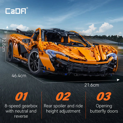 CaDA Assassin XR C61513W 1:10 Supercar – 3617 Teile Hypercar mit 8-Gang-Getriebe, V8 Motor & Schmetterlingstüren