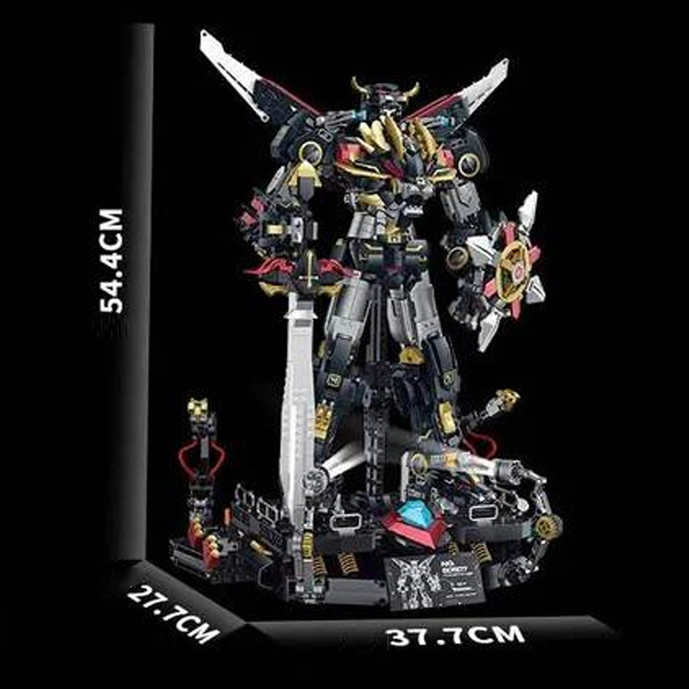 GULY 80507 Beast King GoLion MEGAZORD – 3935 Teile Transforming Mecha Roboter & Löwe mit Schwert & LED