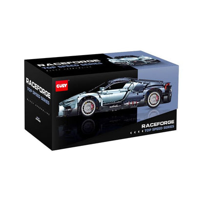 GULY 10648 Bugatti Tourbillon 1:8 Supercar – 3719 Teile Technic Hypercar mit V16 Motor, Getriebe & LED