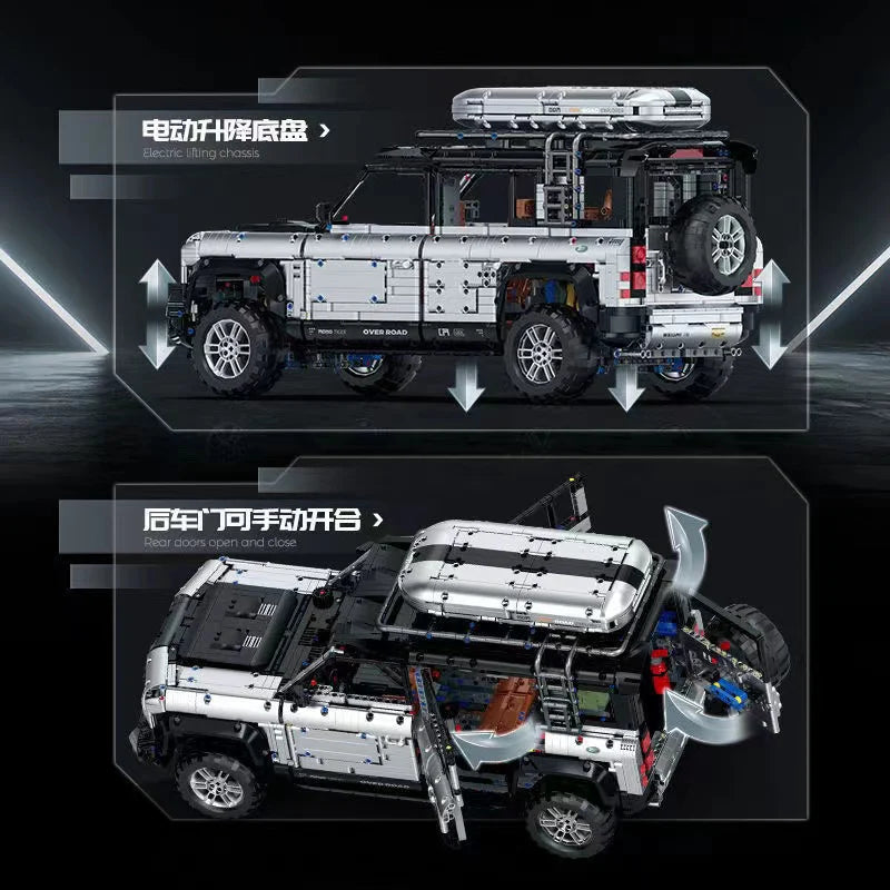 GULY 10620 Offroad SUV 1:8 – 5268 Teile Technik Geländewagen mit V8 Motor, Federung & RC-Option