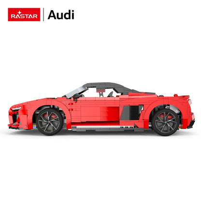 Audi R8 Spyder Klemmbaustein Set 1:14 – RASTAR 93800 Sportwagen Modell mit 1440 Teilen