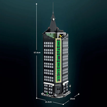DK 80033 Oscorp Tower Building Klemmbaustein Set mit Licht –  Modular Gebäude (2539 Teile)