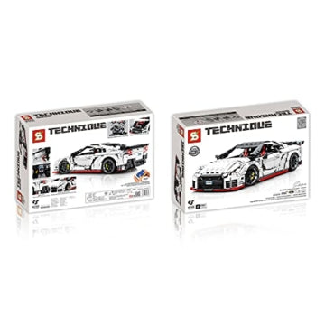 Sembo SY 8882 Nissan GT-R 35 Nismo 1:8 RC Klemmbaustein Set – 4098 Teile Technik Sportwagen mit Motor & Fernsteuerung